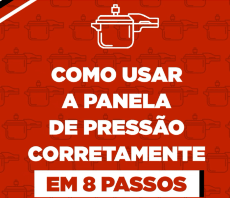 Como usar a panela de pressão corretamente em 8 passos